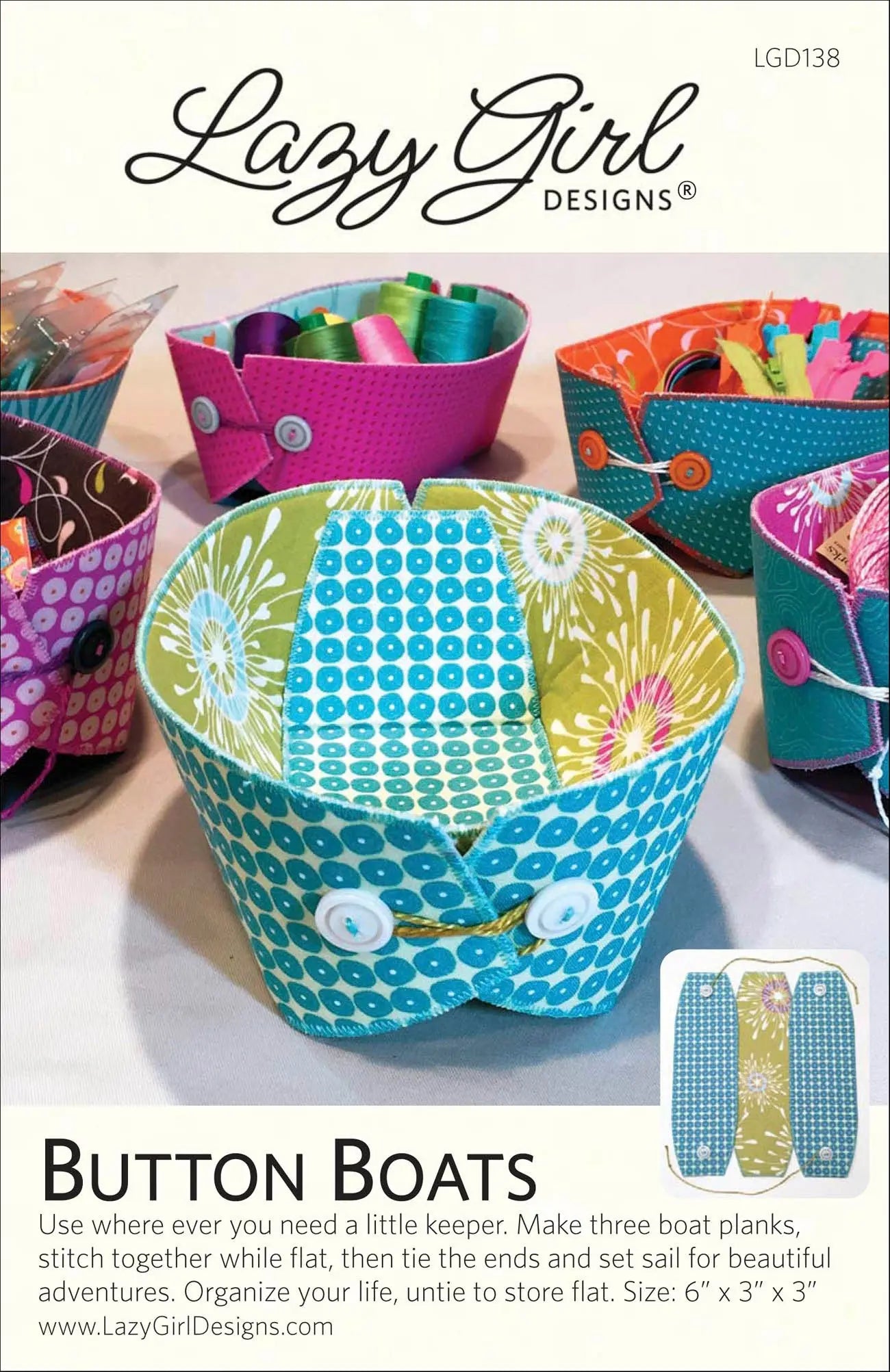 Button Boats - Linda's Electric Quilters