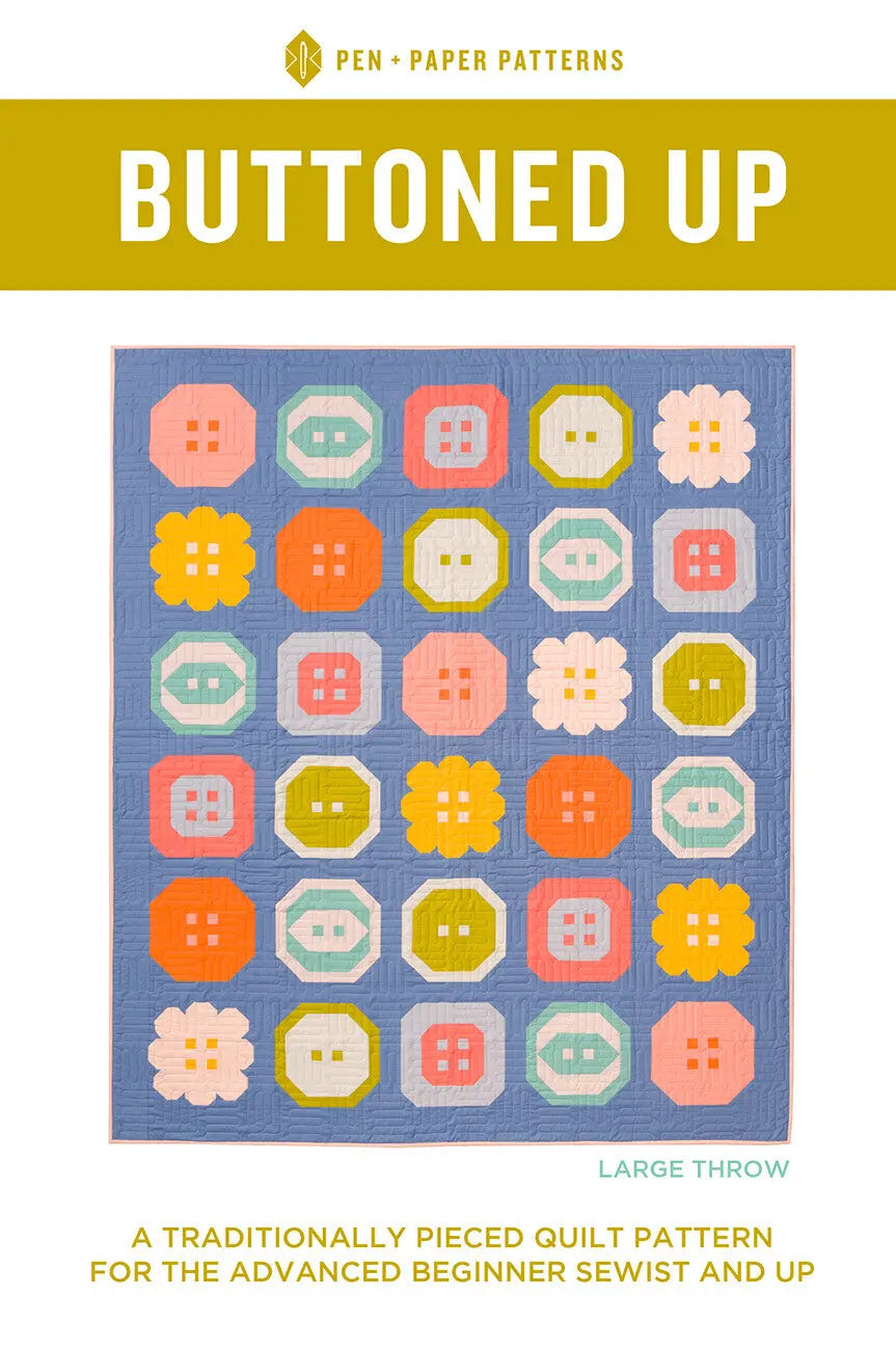 Buttoned Up Quilt Pattern - Linda's Electric Quilters