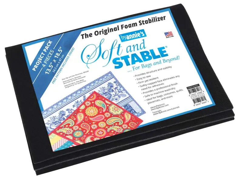 ByAnnie's Soft and Stable Project Pack - Black - Linda's Electric Quilters