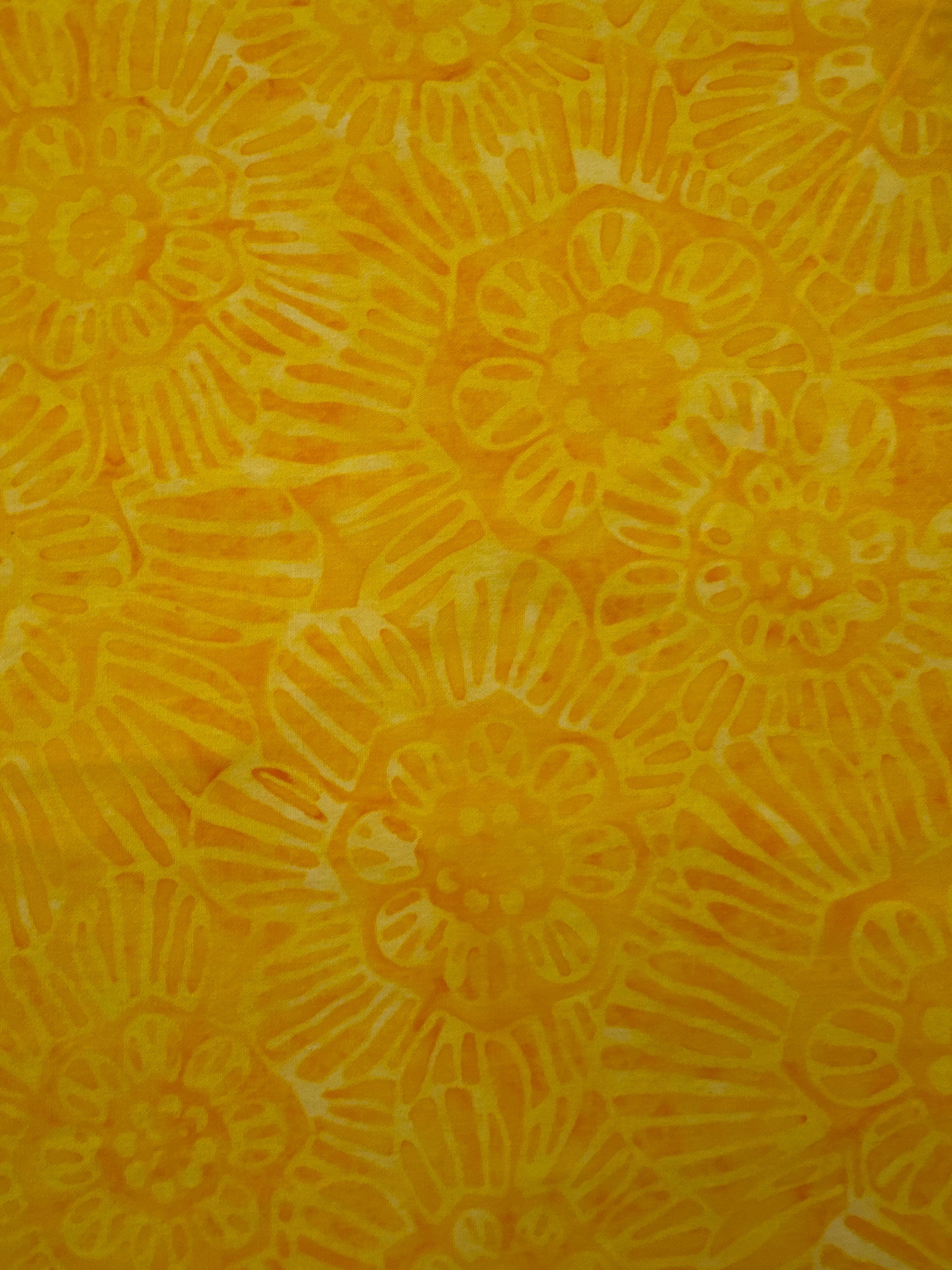 Etch Flowers Bright Yellow floral quilting fabric by Andover Fabrics
