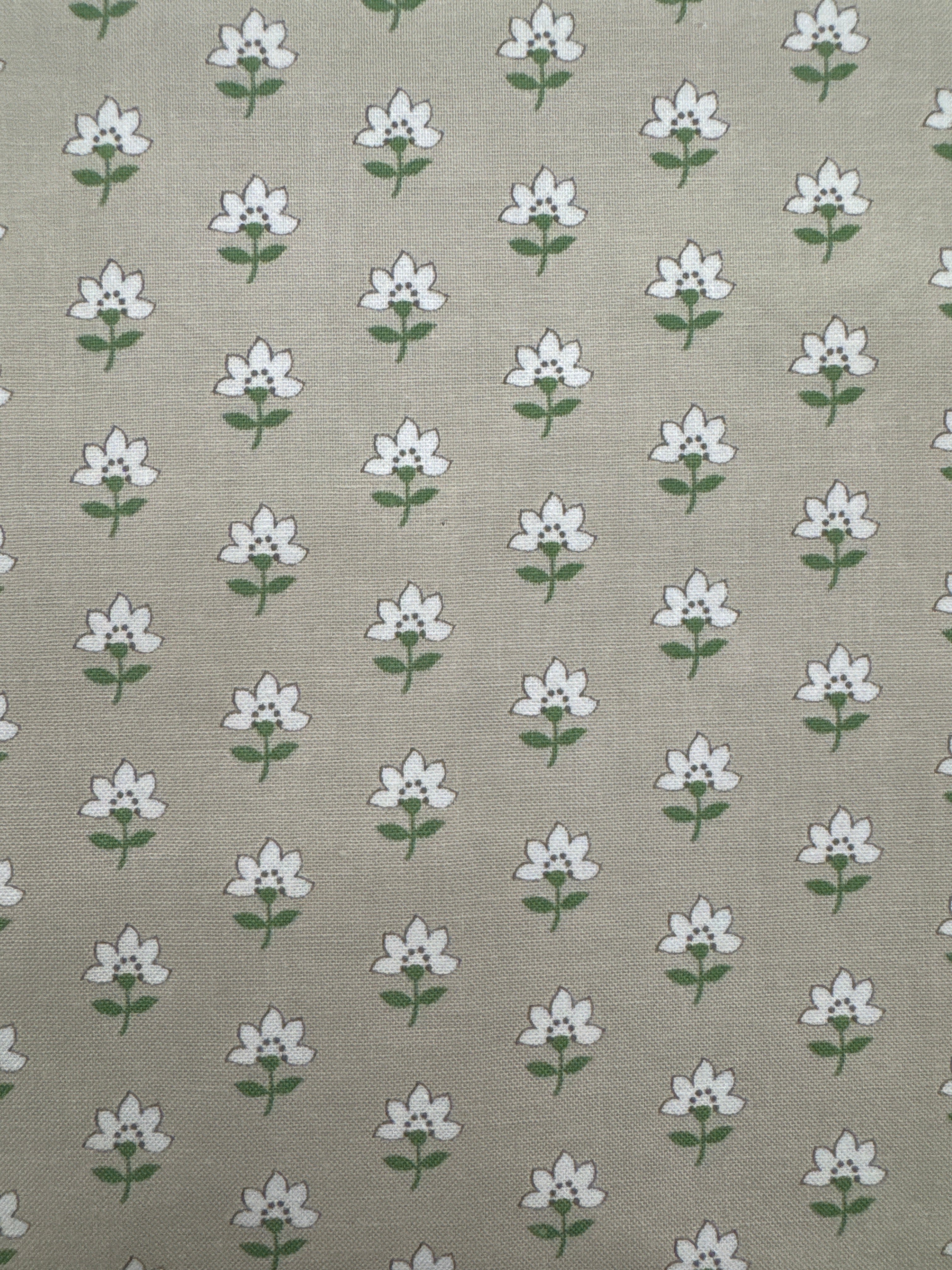 Shoreline Flower Print Tan floral quilting fabric by Moda
