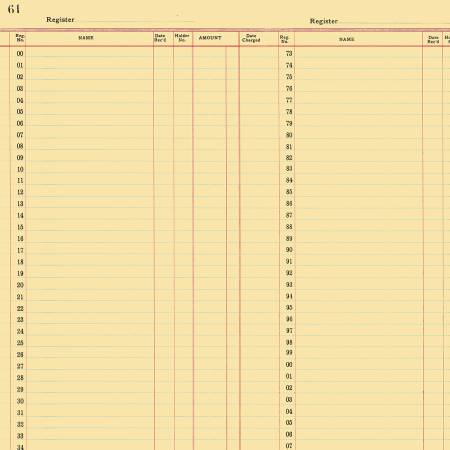 Riley Blake Journal Basics ledger paper yellow