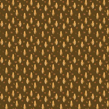 Riley Blake Fall's in Town corn brown autumn quilting cotton fabric