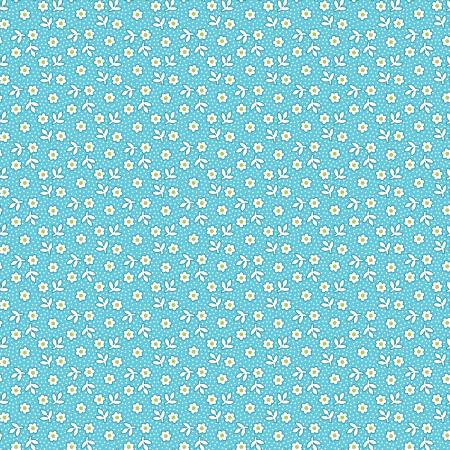 Riley Blake Storytime 30s Daisies quilting fabric in Aqua