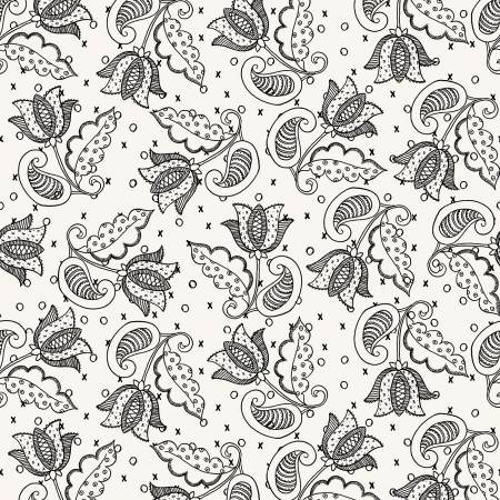 Riley Blake All My Heart valentine tulips quilting cotton fabric in White