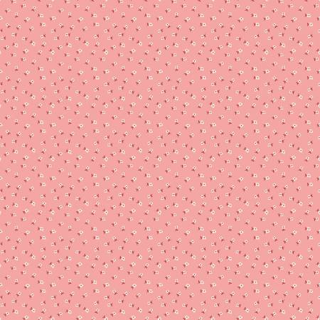 Riley Blake Lori Holt Bee Dots Lillian quilting cotton fabric in Coral