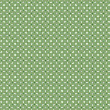 Riley Blake Lori Holt Bee Dots Vera quilting cotton fabric in Basil