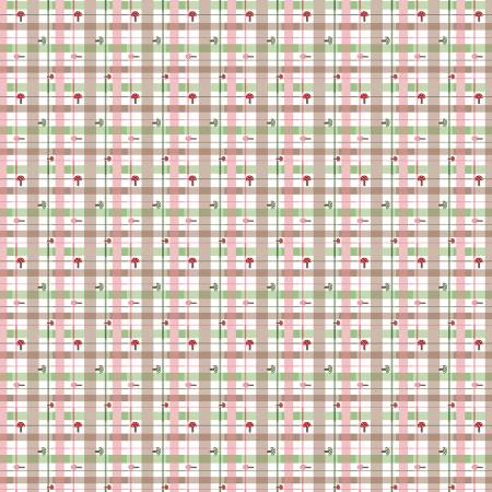 Riley Blake To Grandmothers House lumberjack plaid quilting cotton fabric in Cloud