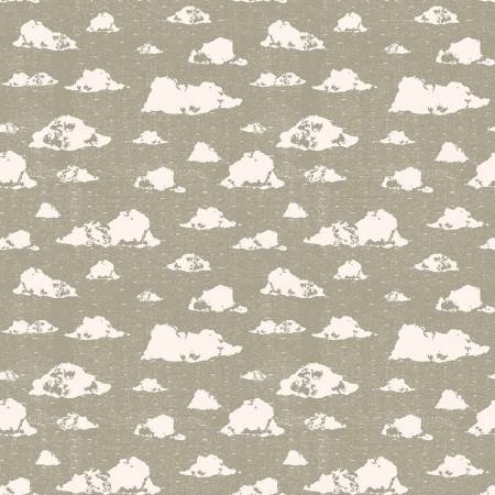 Riley Blake Dancing Daisies quilting fabric in Sage