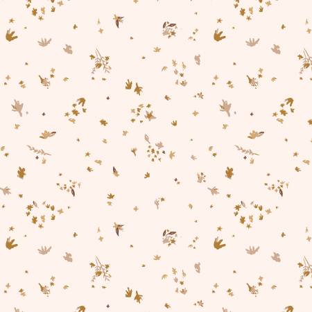 Riley Blake Dancing Daisies quilting fabric in Ecru