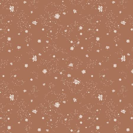 Riley Blake Dancing Daisies quilting fabric in Dusty Rose