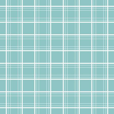 Riley Blake Ski Hill ski tracks winter quilting cotton fabric in Aqua