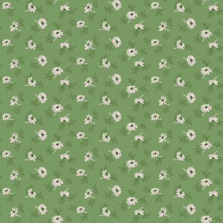 Riley Blake Lori Holt Home Town Holiday pineflower Christmas quilting cotton fabric in Basil
