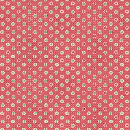 Riley Blake Lori Holt Home Town Holiday snowflake Christmas quilting cotton fabric in Riley Red