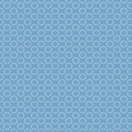 Riley Blake Thomas & Friends Round the Track Blue quilting fabric — Thomas trains in blue