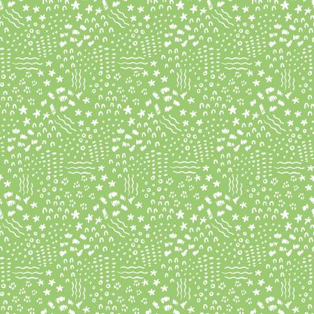 Riley Blake Crayola Dense Doodle Lime quilting fabric C15415