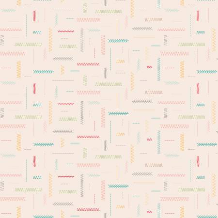 Riley Blake Hush Hush 4 in stitches low volume quilting cotton fabric