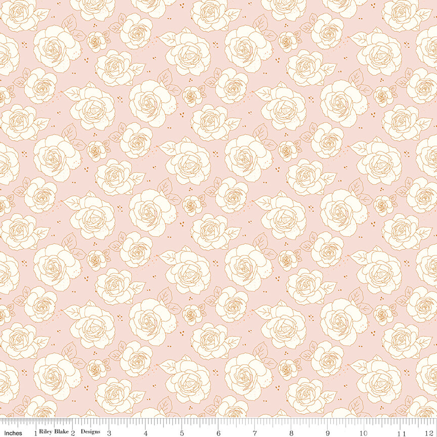 Sunsetridge - Roses - Ballerina 44" / 45" Fabric Per Yard