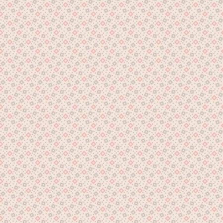 Riley Blake Piece and Plenty planting quilting cotton fabric in Coral