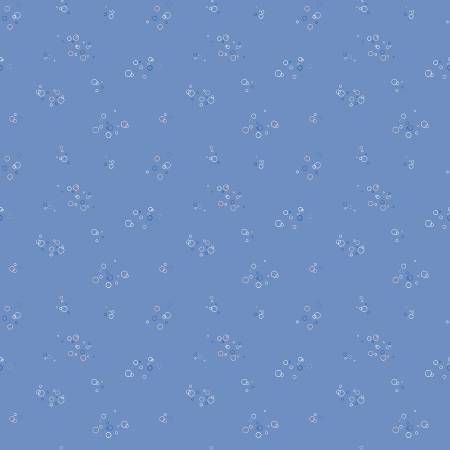 Riley Blake Yacht Club Bubbles quilting fabric in Sky