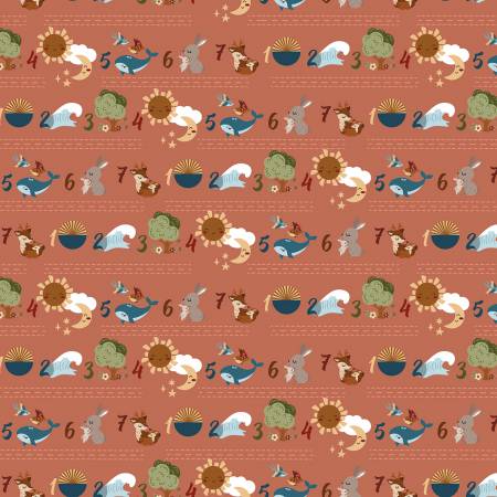 Riley Blake Created with Love Seven Days quilting fabric in Clay