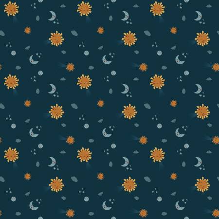 Riley Blake Created with Love Light and Dark quilting fabric in Night
