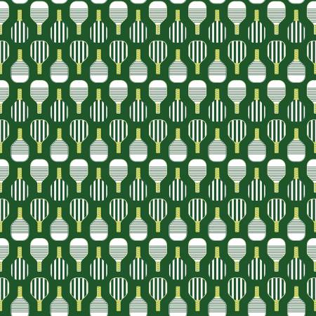 Riley Blake Pickleball Paddles quilting fabric in Green