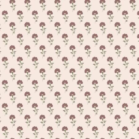 Riley Blake Threads of Grace Flora Latte quilting fabric