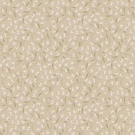 Riley Blake Threads of Grace Snow Drop Taupe quilting fabric