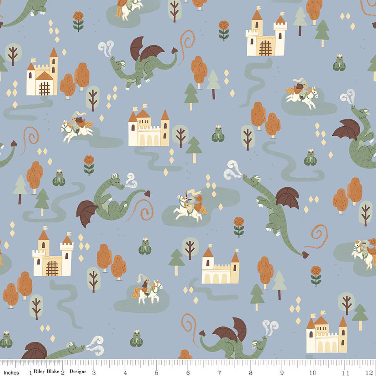 Faraway Kingdom Sky quilting fabric by Riley Blake