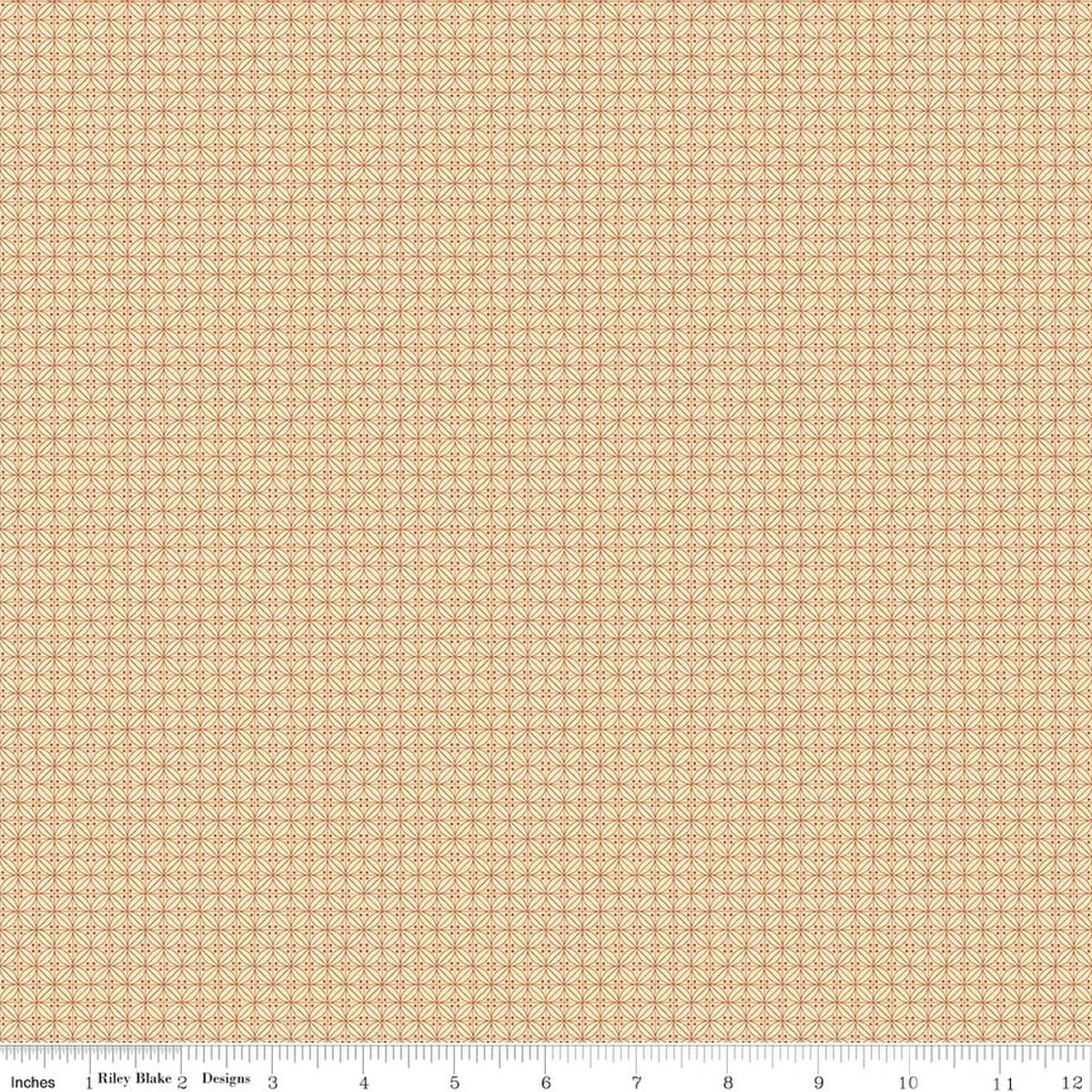 Where The Wild Flowers Are Buttons Vanilla Cotton 43"/44" Fabric Per Yard