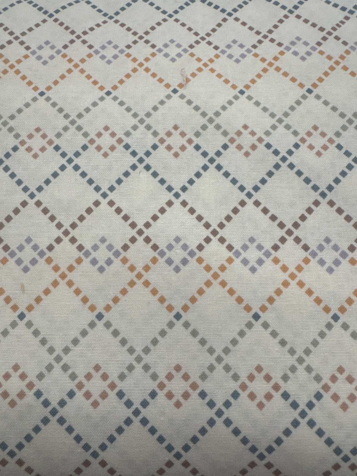 Cotton-Tale Diamonds Cream geometric quilting fabric by Figo