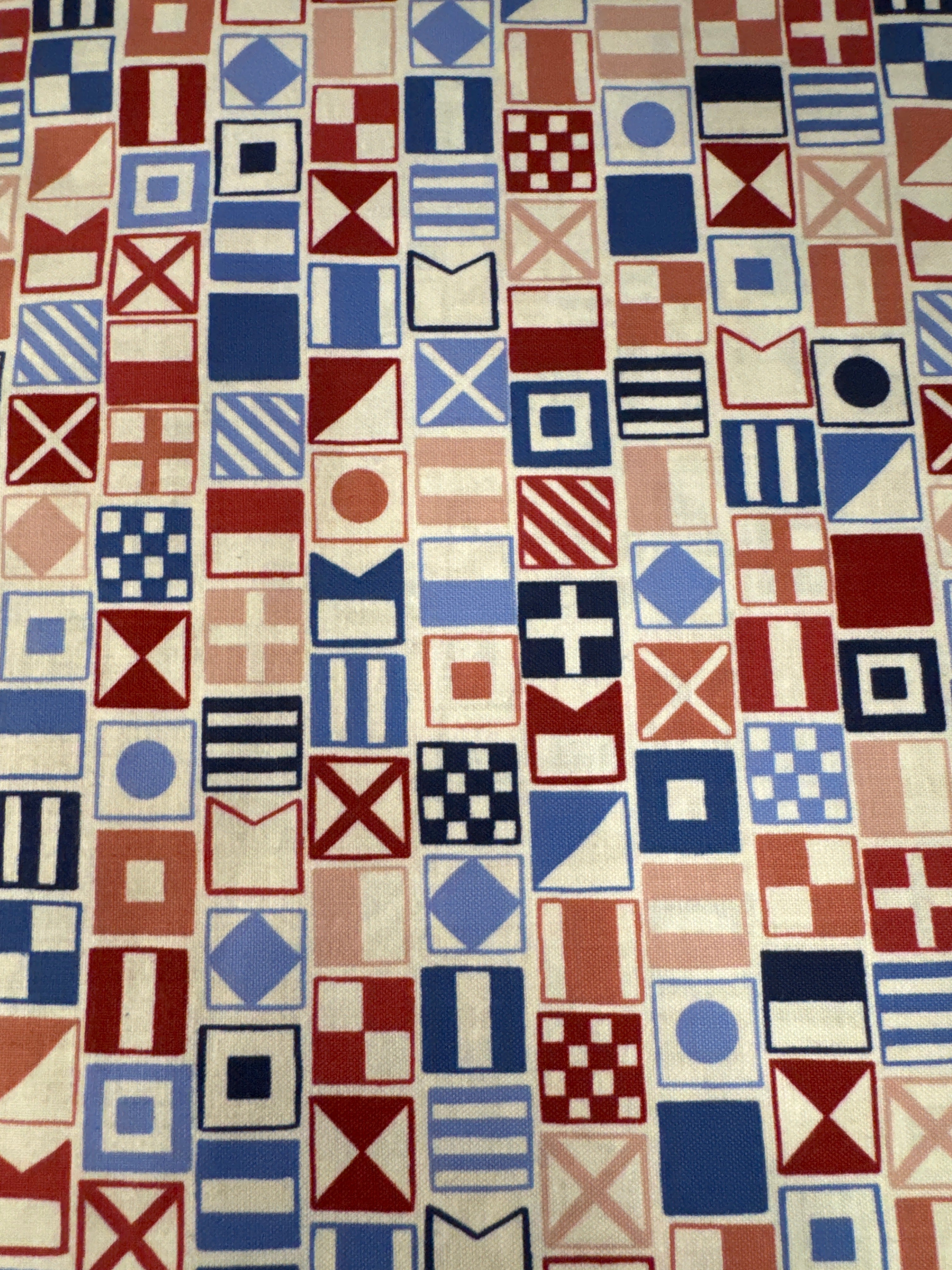 Yacht Club Flags Multi nautical quilting fabric by Riley Blake