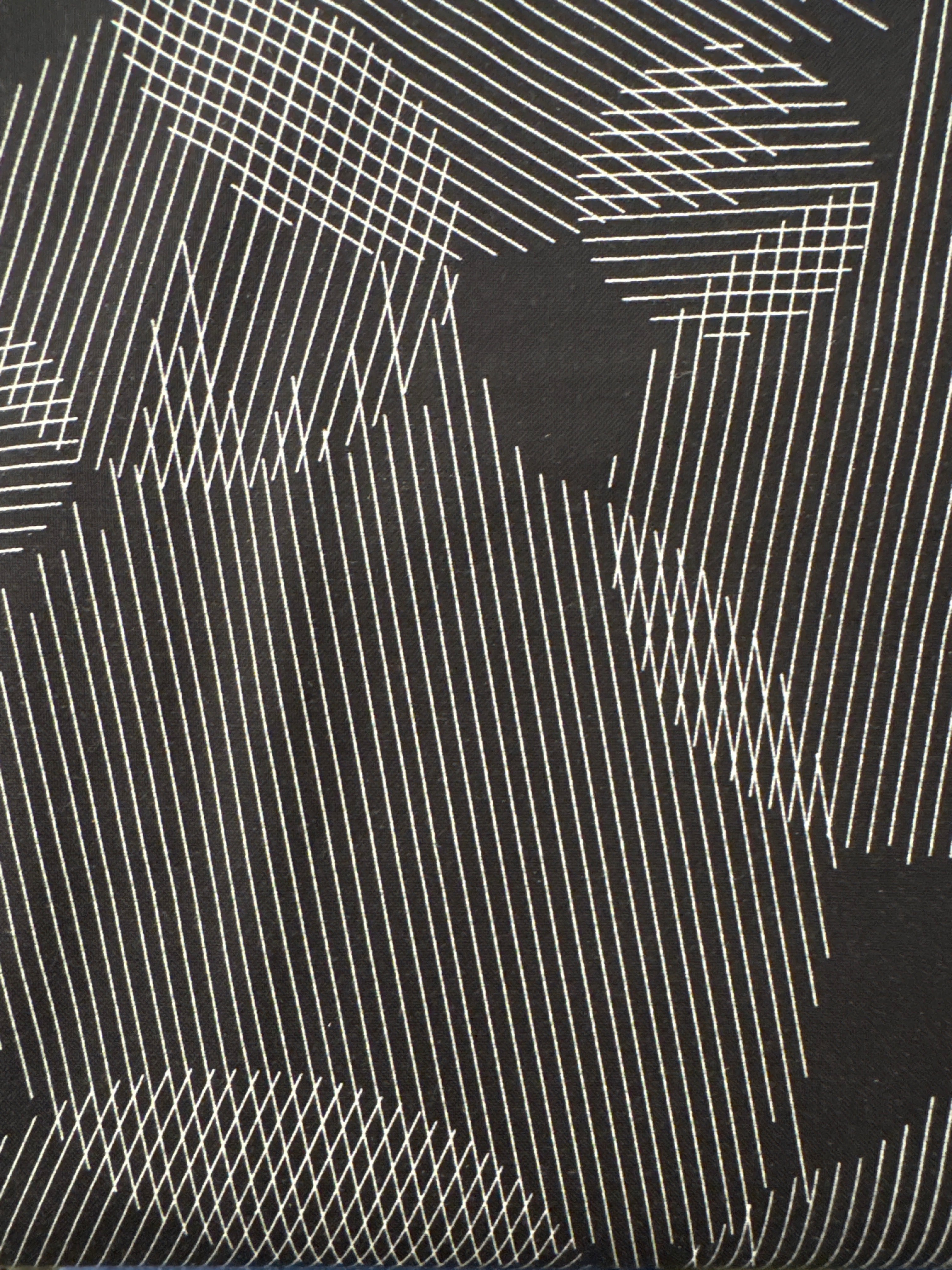 Ink Lined Circles Black geometric quilting fabric by Andover Fabrics