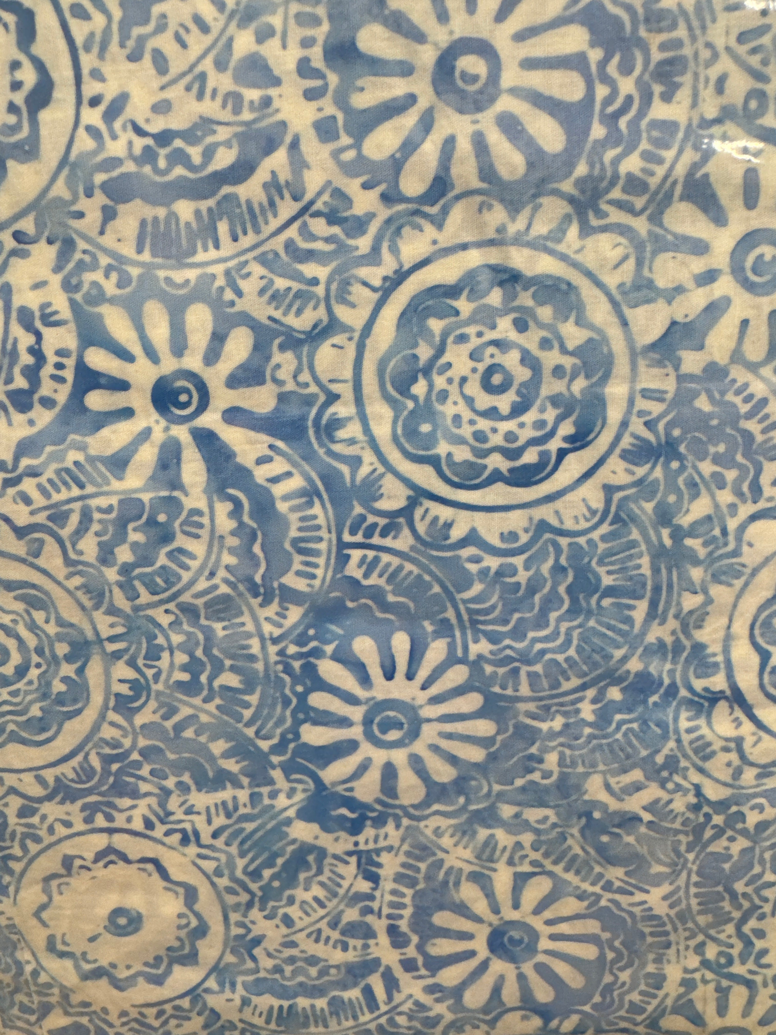 Tonga Powder Mandala Flowers batik quilting fabric by Timeless Treasures