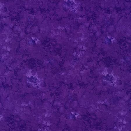 Timeless Treasures Purple Solid-Ish Watercolor Texture quilting fabric — purple near-solid blender