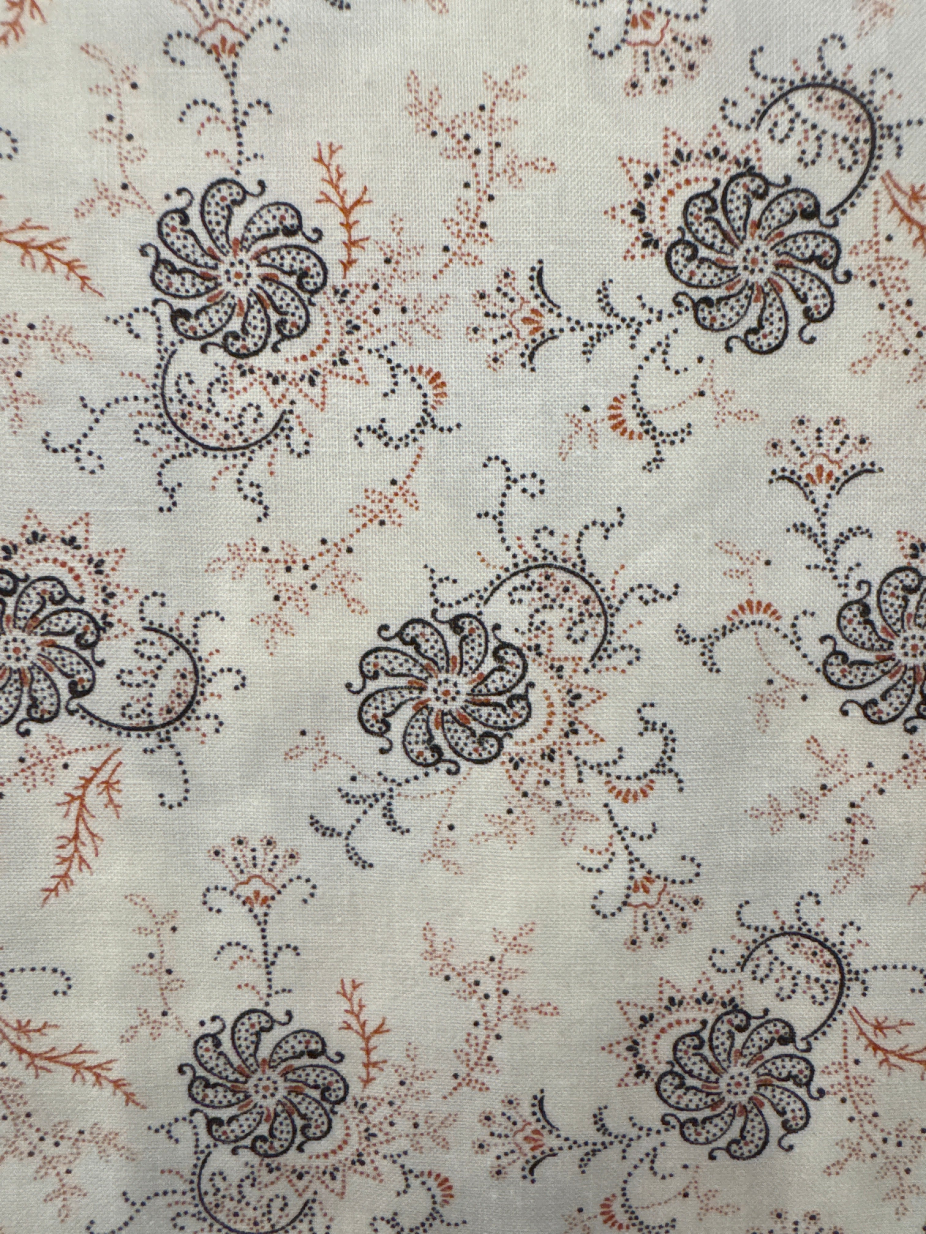 Moda Rustic Gatherings spinning flowers cream