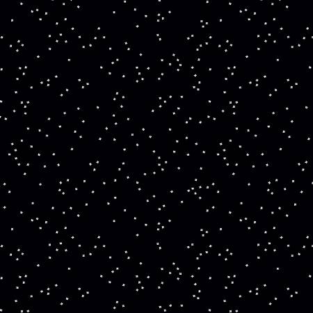 Riley Blake Blossoms quilting fabric in Black