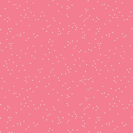 Riley Blake Blossoms quilting cotton fabric in Lipstick