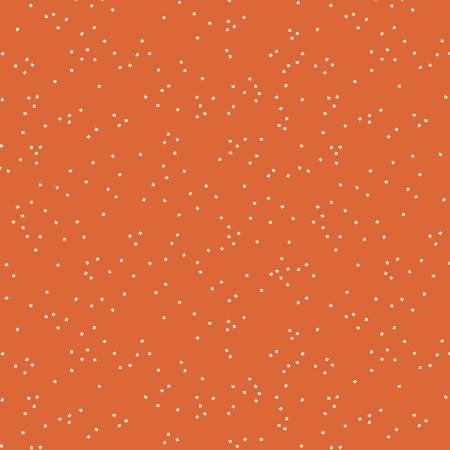 Riley Blake Blossoms quilting cotton fabric in Orange