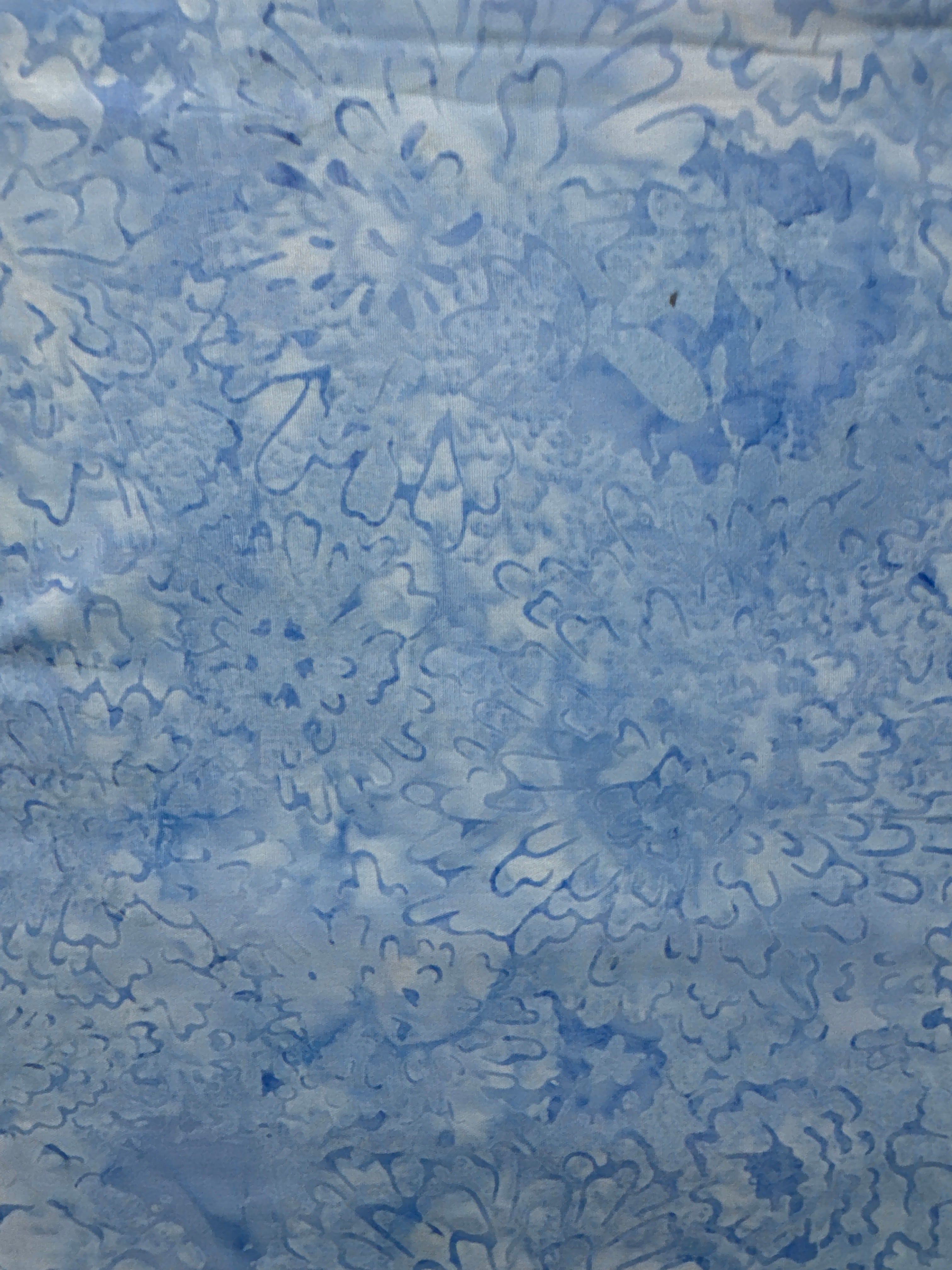 Faint Flowers Sky blue floral quilting fabric by Timeless Treasures