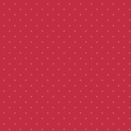 Riley Blake Bee Cross Stitch quilting cotton fabric in Jazzberry