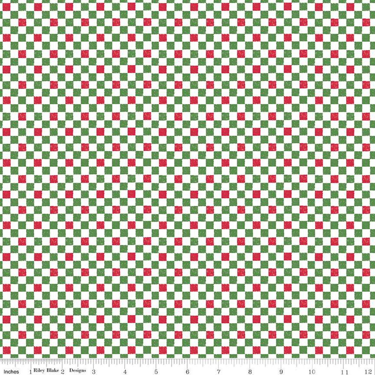Check Please! 1/4" Check Christmas 43"/44" Fabric Per Yard
