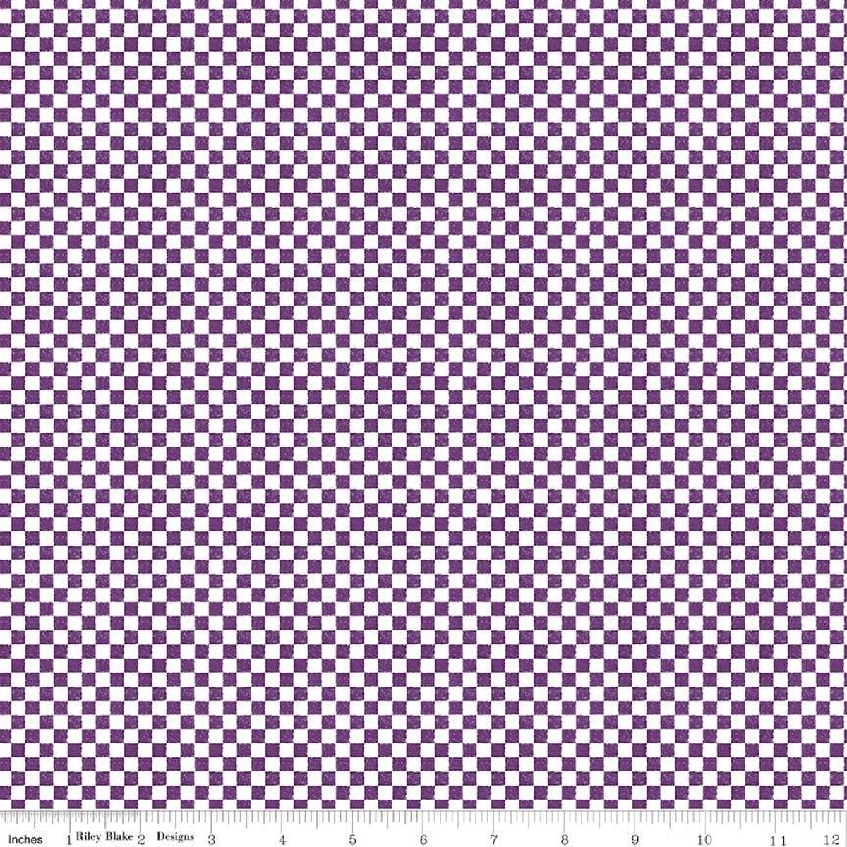 Check Please! 1/4" Check Eggplant 43"/44" Fabric Per Yard