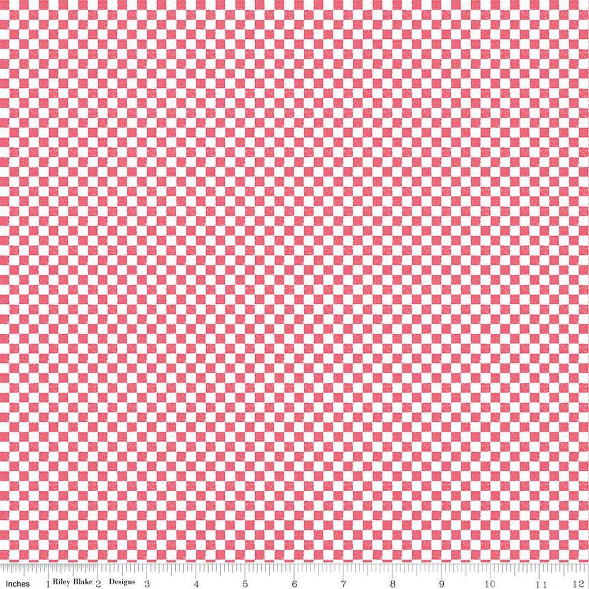 Check Please! 1/4" Check Tea Rose 43"/44" Fabric Per Yard