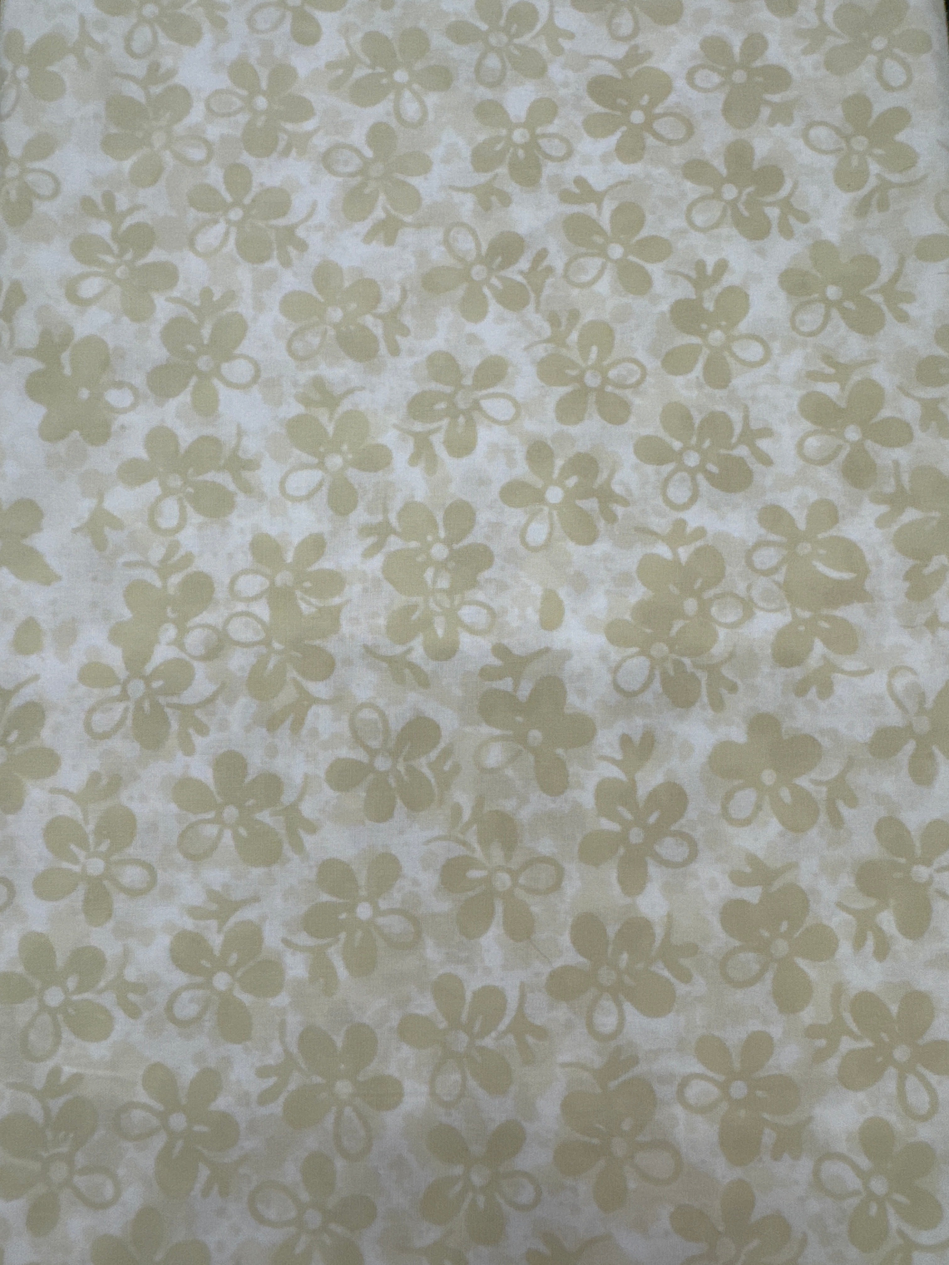 Andover Bakers Dozen Light Yellow Flowers quilting fabric