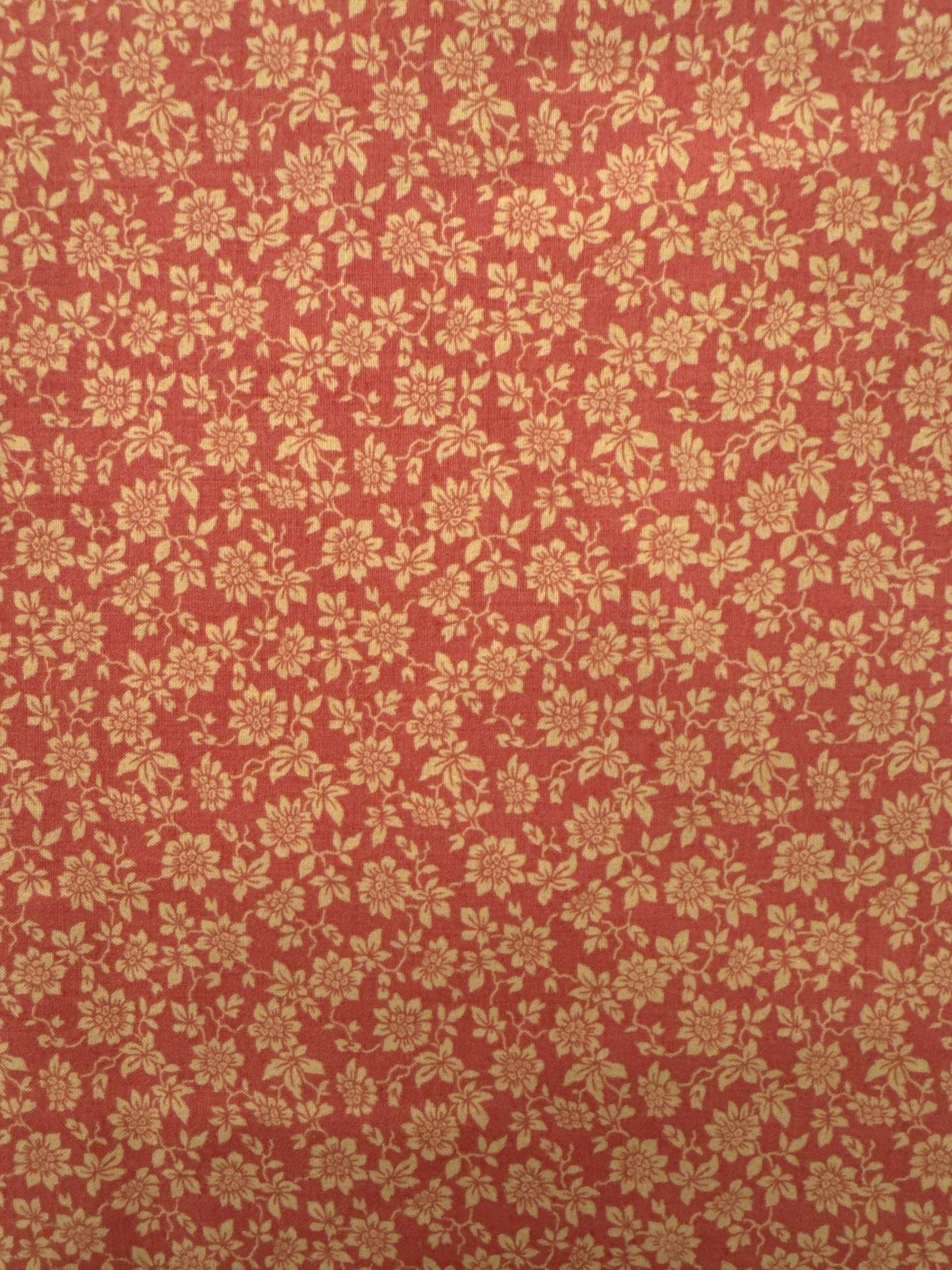 French General Bonheur De Jour Pink and Gold Floral quilting fabric by Moda