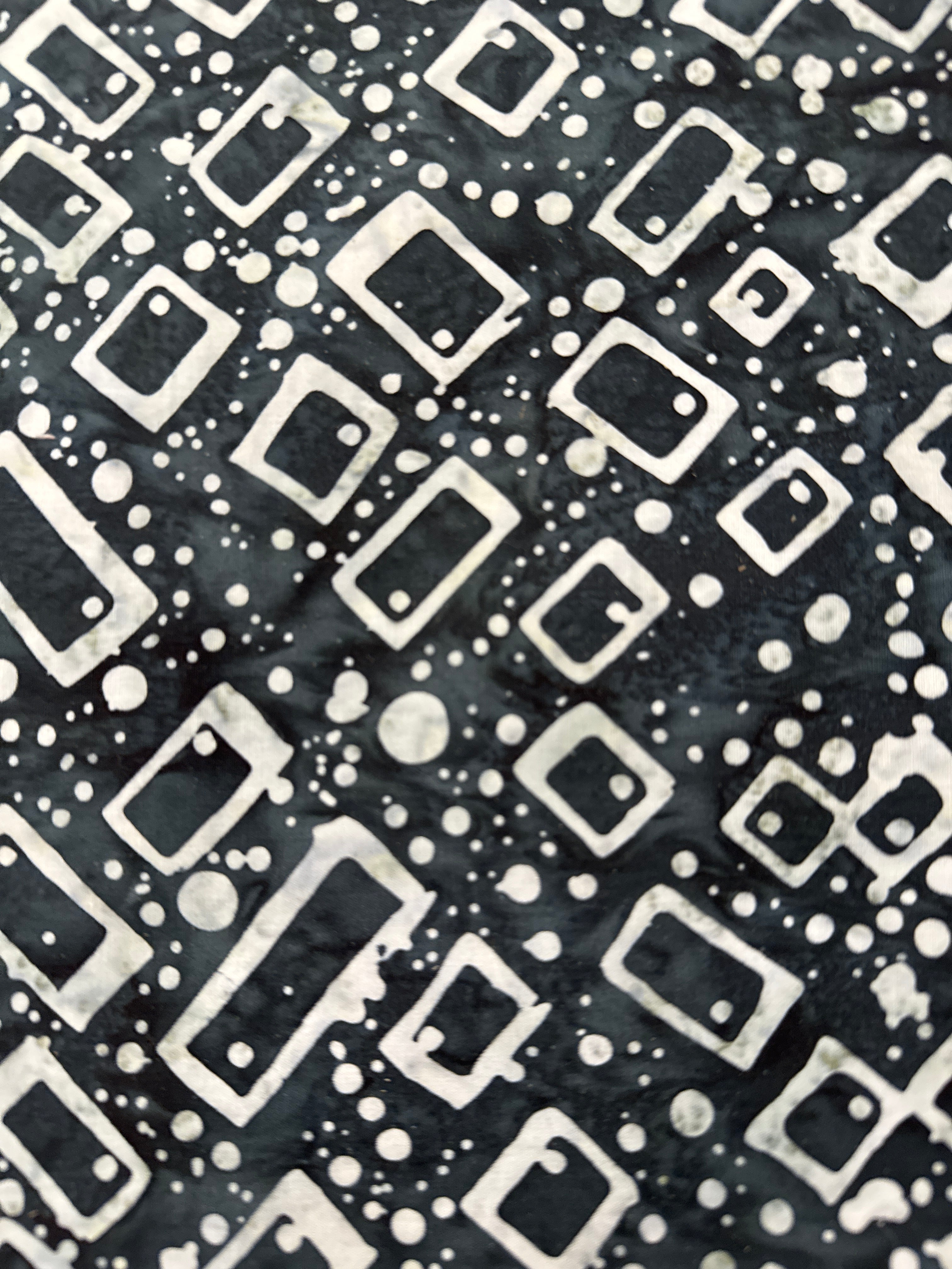 Quilting is my Voice Ebony black blender quilting fabric by Blank Quilting