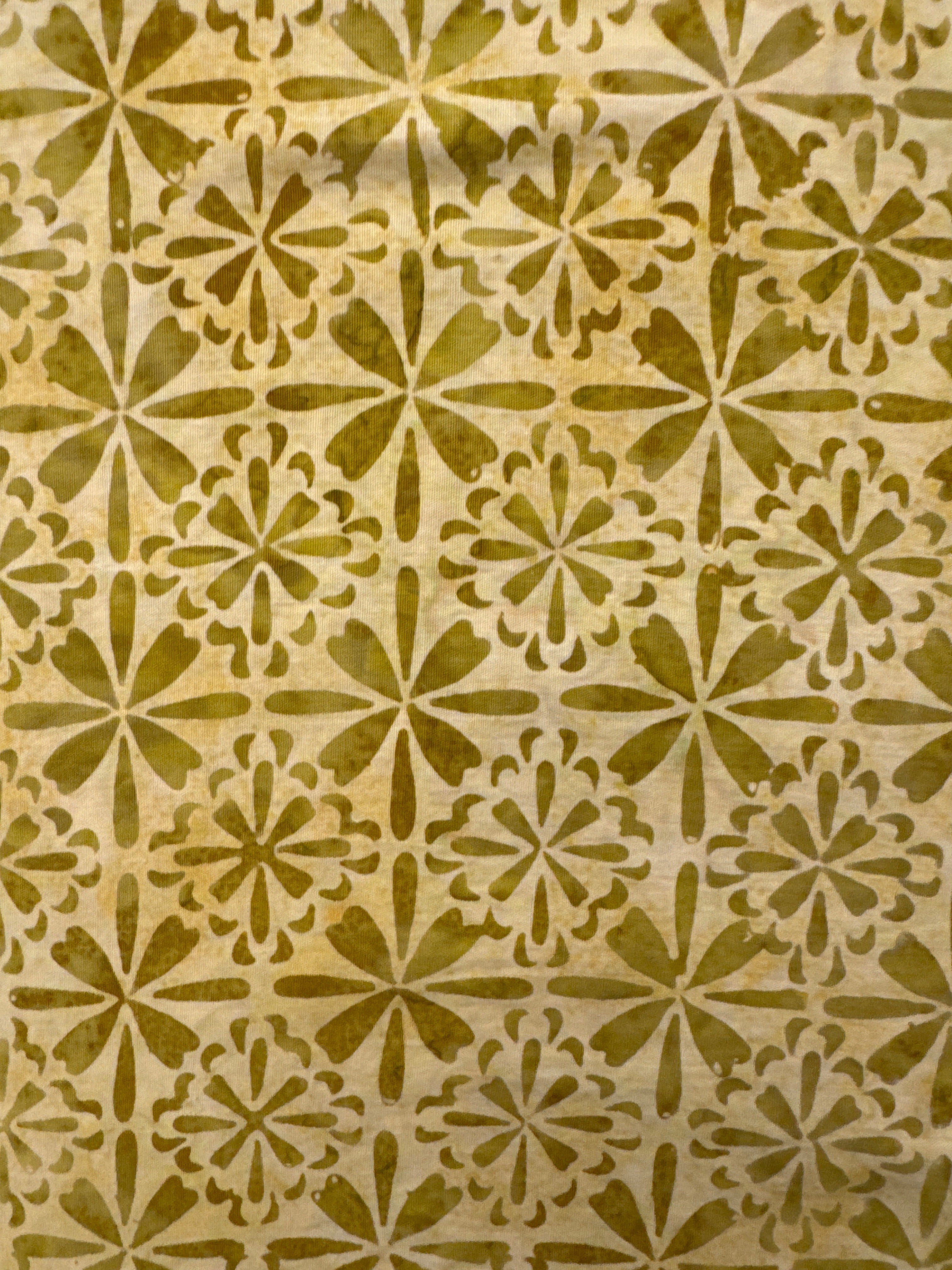 Tile Fusion Straw beige geometric quilting fabric by Blank Quilting