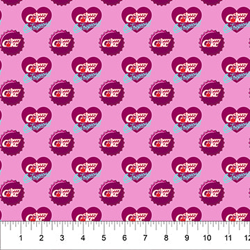 Cherry Coke Cap 44"/45" Fabric Per Yard